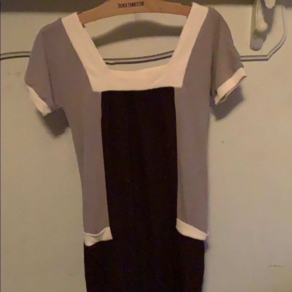 Knee length sweater dress